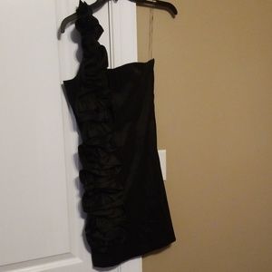 One shoulder LBD